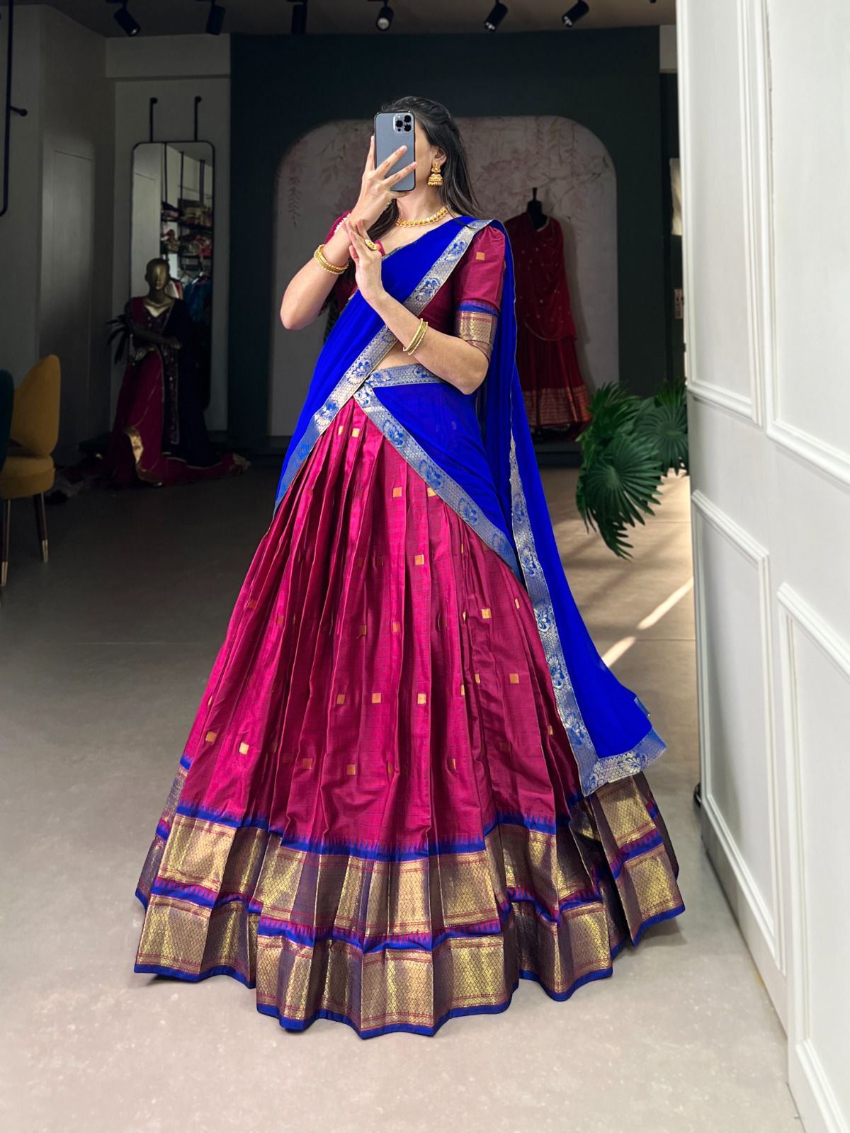 Cotton Silk Dhavani Collection – 99 AED