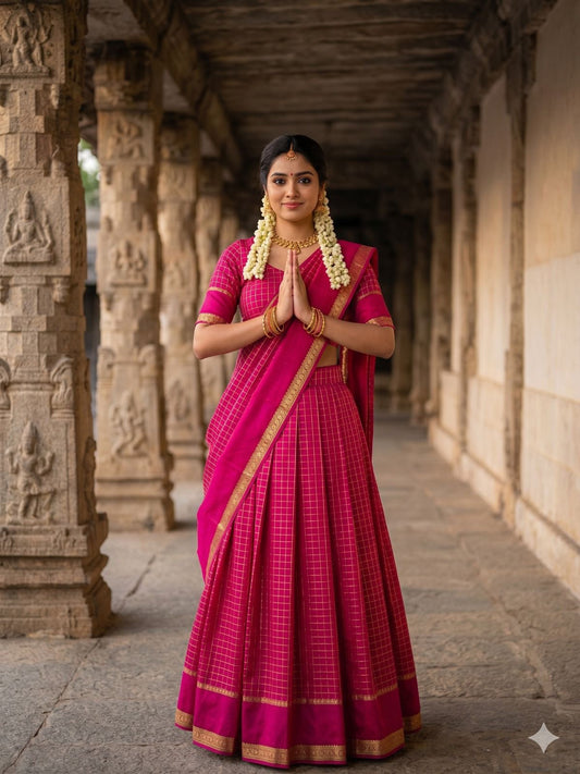 Georgette Viscose Readymade Lehenga Set – 99 AED