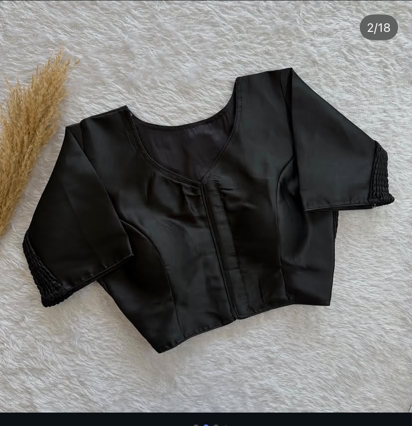 Soft Maslin Silk Side Elastic Stretchable Blouse Regular Size