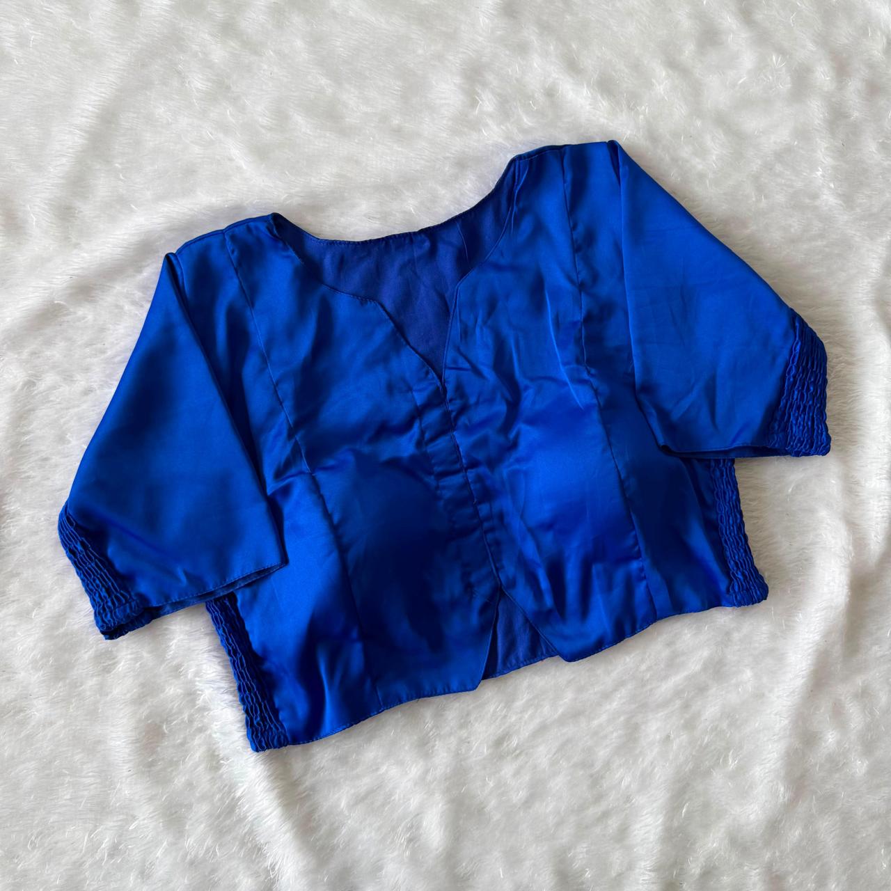 Plain Stretchable Readymade Blouse – Regular Size