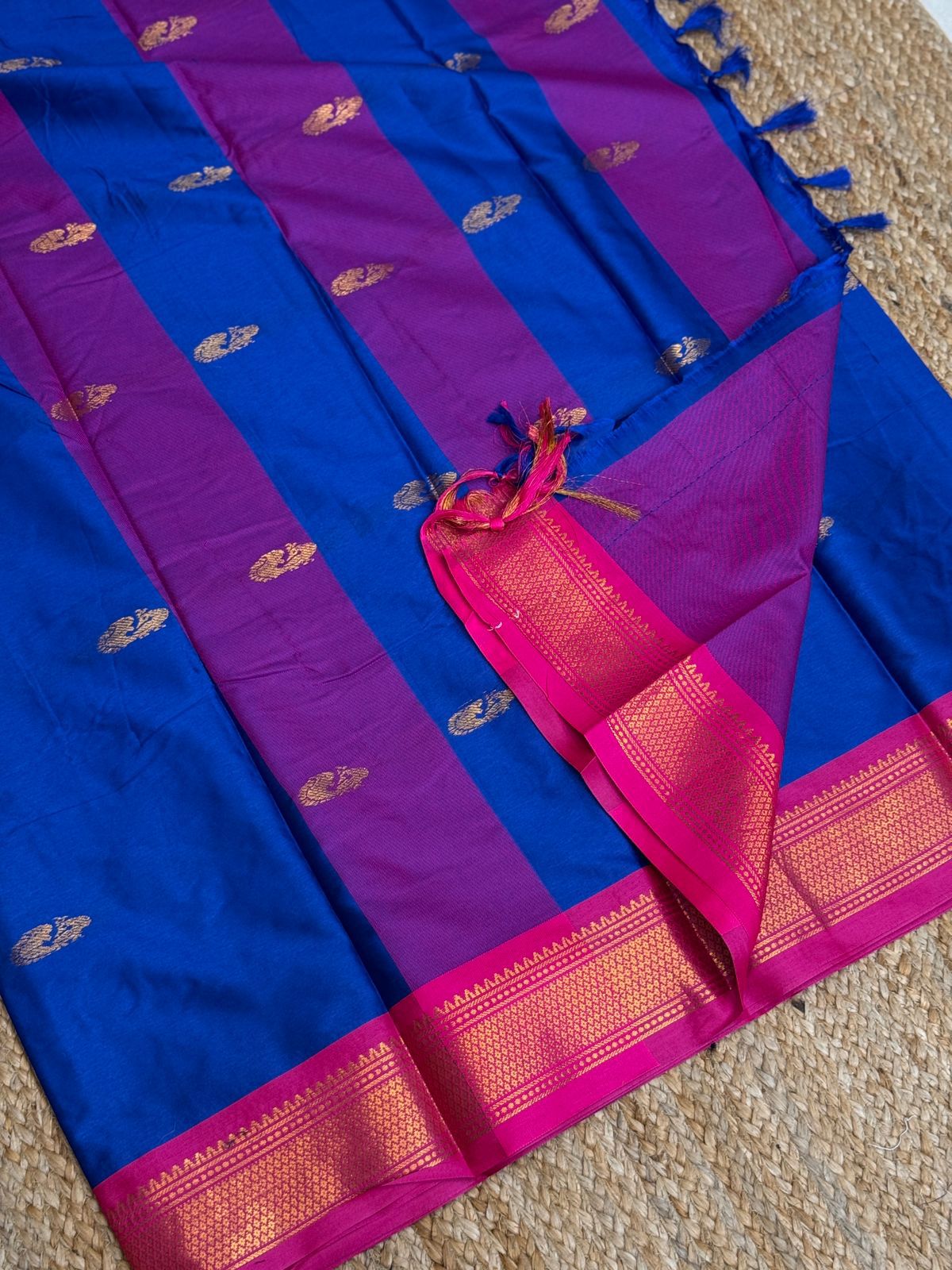 Cotton Silk Sarees with Jacquard Borders – 50 AED