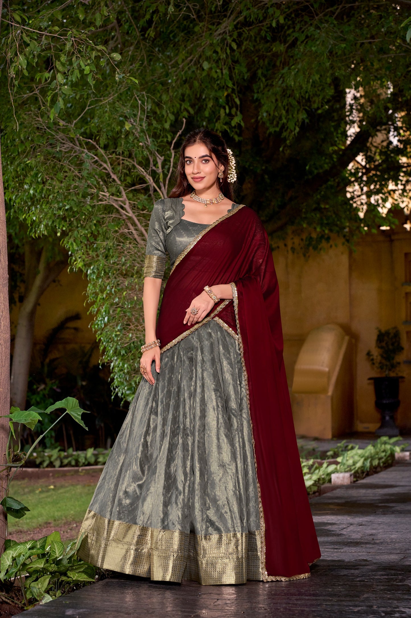 Readymade Dhavani Collections – 119 AED
