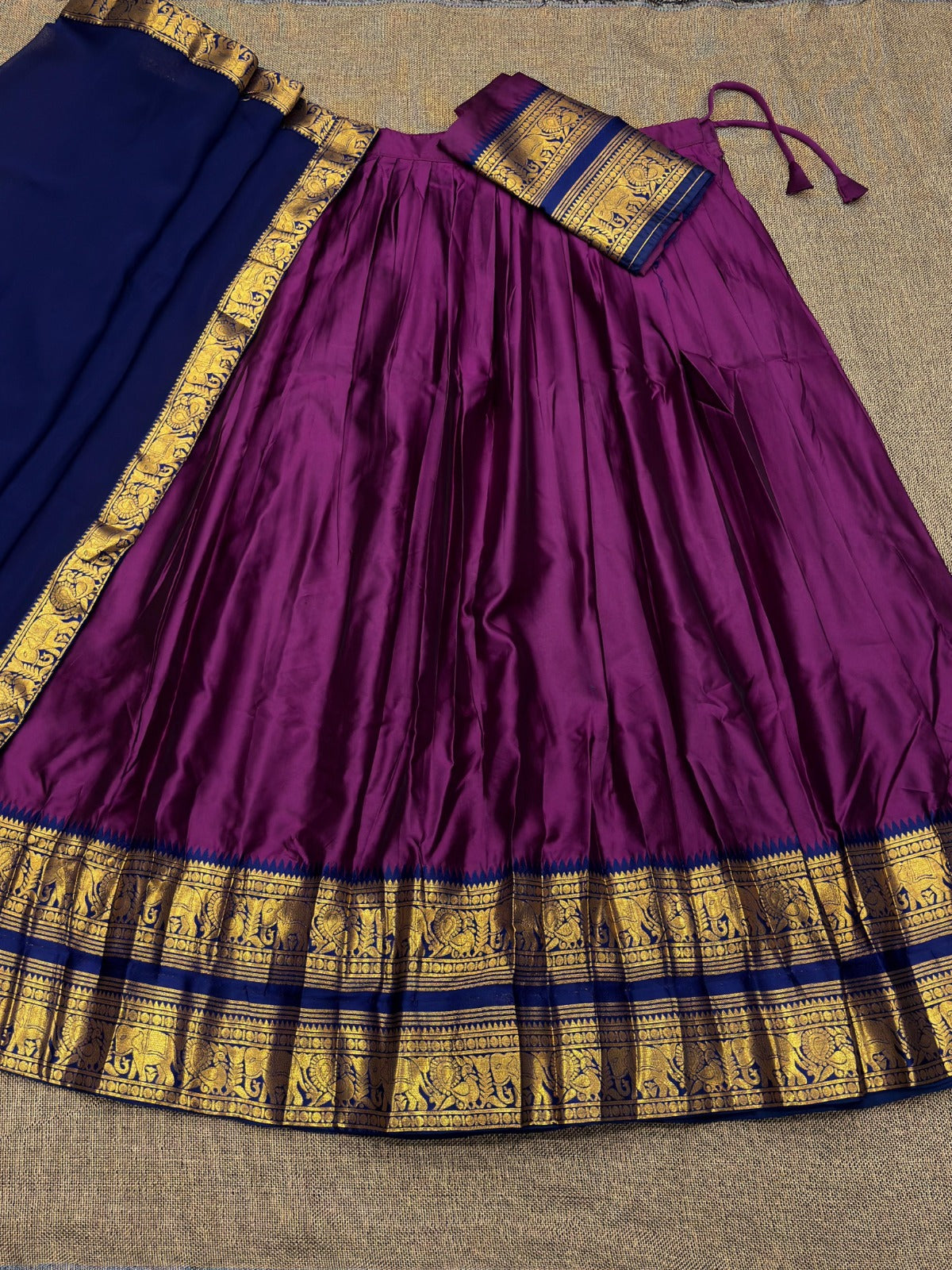 Kanchi Cotton Silk Readymade Lehenga Set – 99 AED