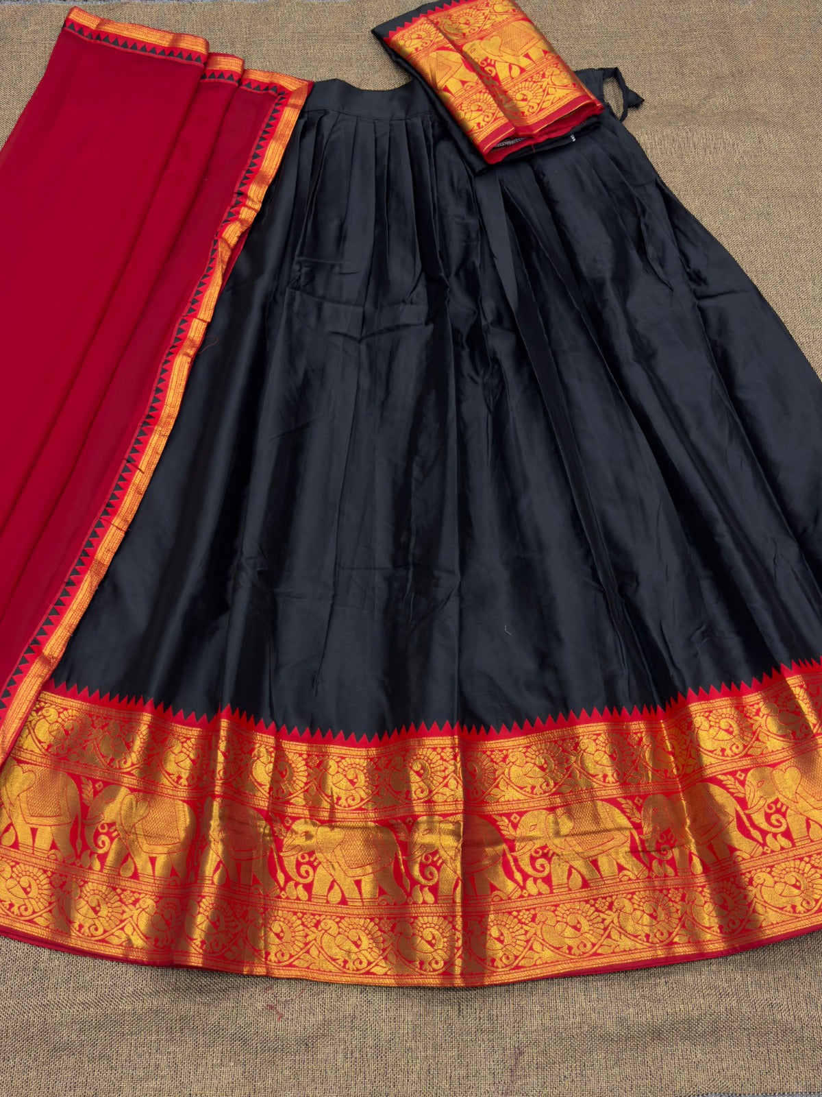 Kanchi Cotton Silk Readymade Lehenga Set – 99 AED