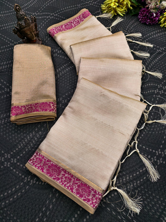Semi Tussar Silk Sarees – 69 AED