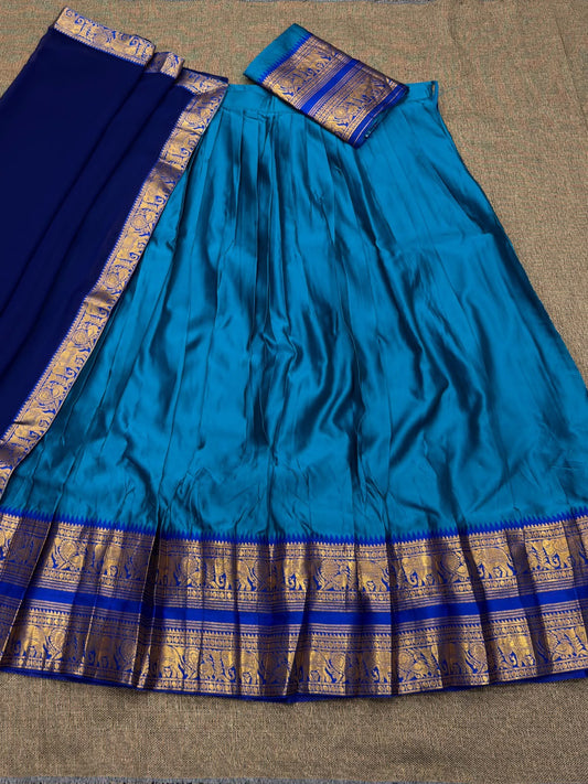 Kanchi Cotton Silk Readymade Lehenga Set – 99 AED