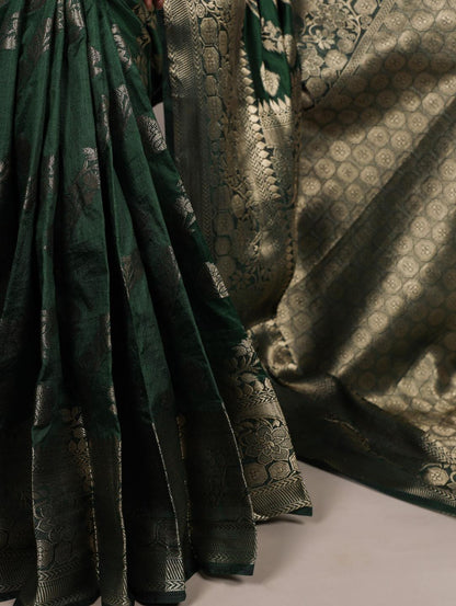 Soft Nylon Silk Zari Weaving Sarees sfz4