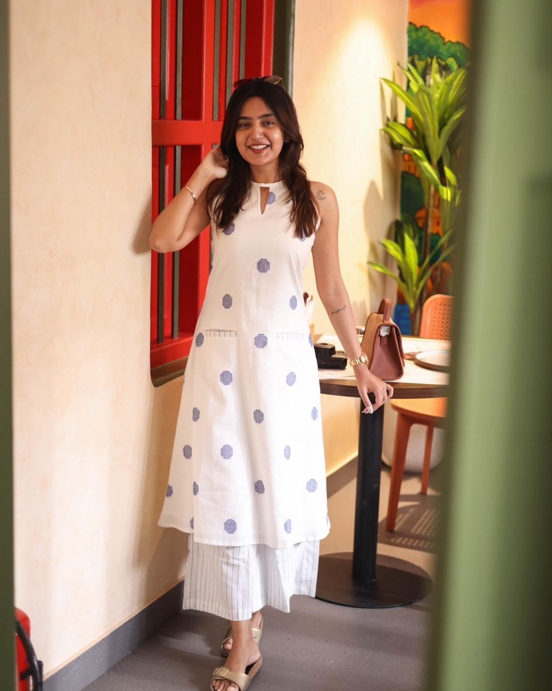 Cotton Kurti with Straight Bottom Two Piece Coord Set