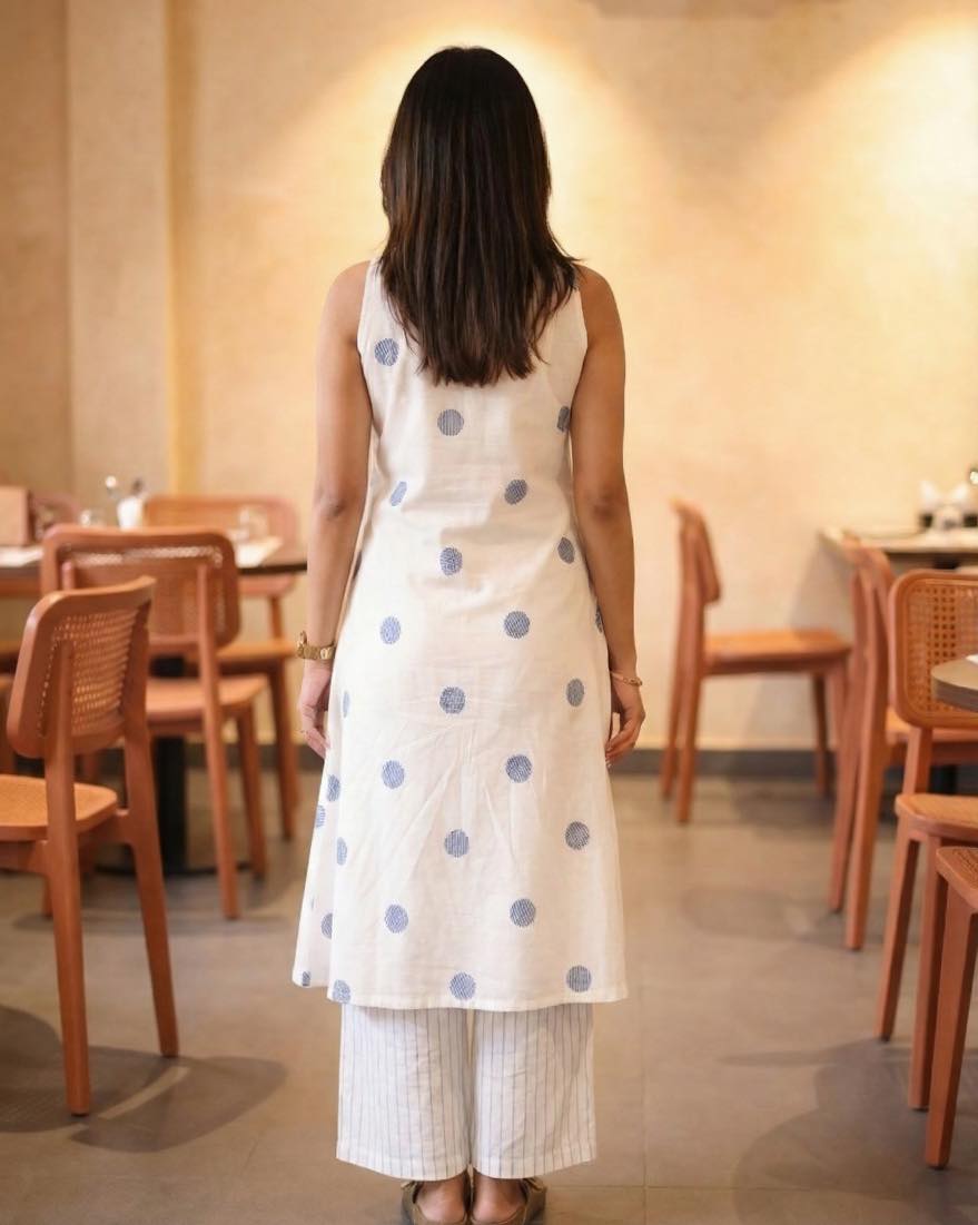 Cotton Kurti with Straight Bottom Two Piece Coord Set