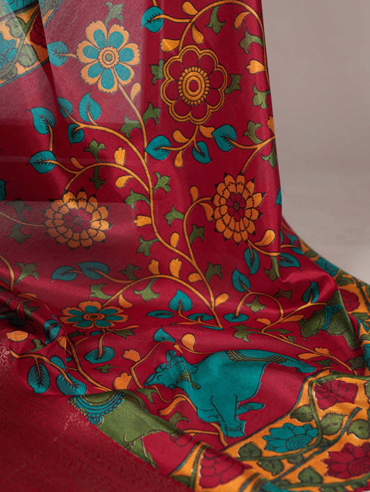 TASAR – The Soul of Silk | Elegant Printed Sarees with Zari Weaving -7047FRZ