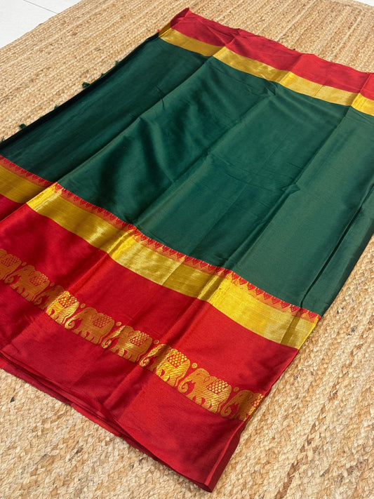 Cotton Silk Sarees with Jacquard Borders – 50 AED