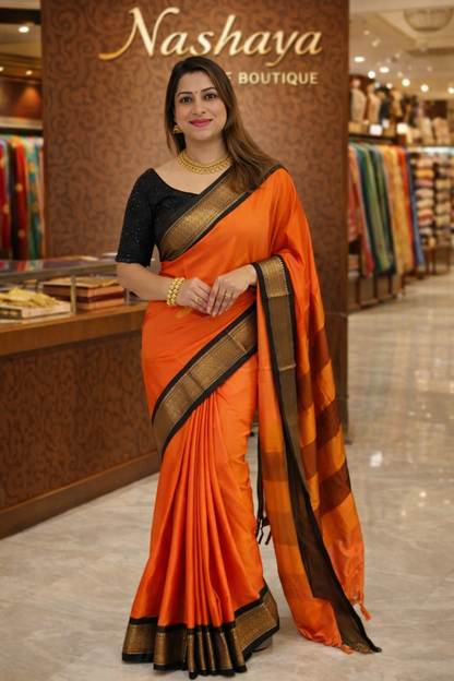Cotton Silk Sarees with Jacquard Silk Borders A12