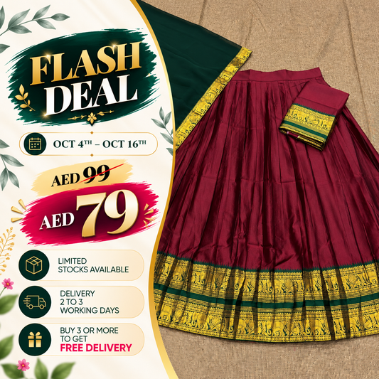 Kanchi Cotton Silk Readymade Lehenga