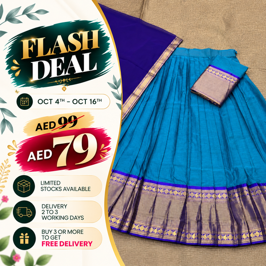 Kanchi Cotton Silk Readymade Lehenga
