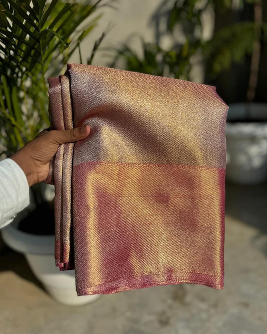 Tissue Silk Sarees – Timeless Sheen & Festive Elegance