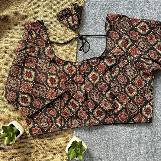 Ajrakh Cotton Ready Made Blouse – 50 AED