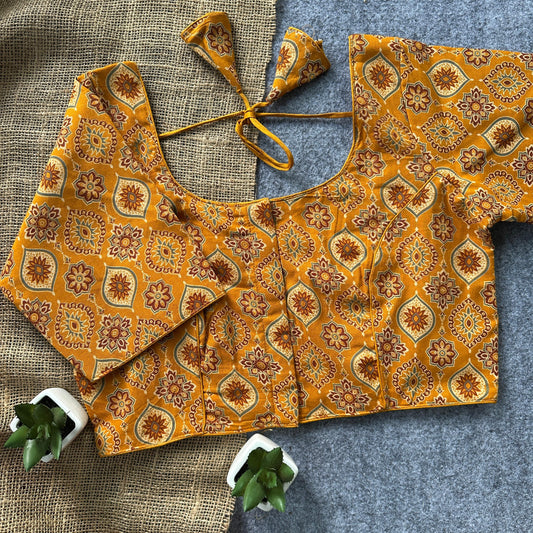 Ajrakh Cotton Ready Made Blouse – 50 AED