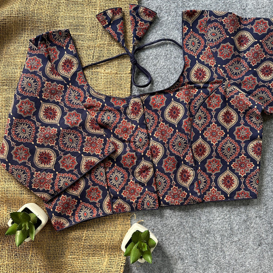 Ajrakh Cotton Ready Made Blouse – 50 AED
