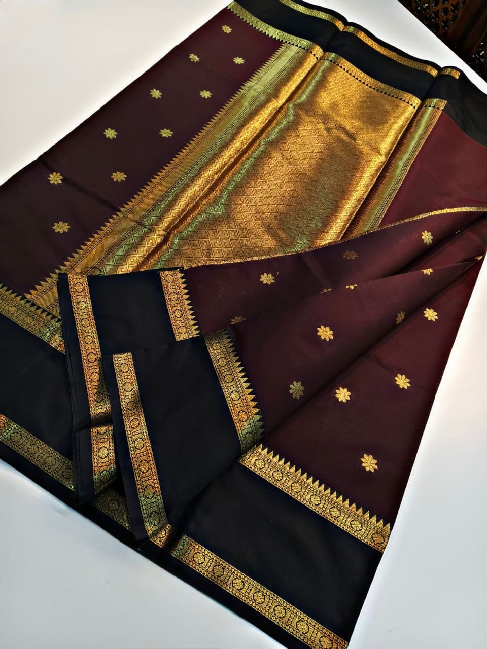 Semi Katan Silk Saree – 119 AED