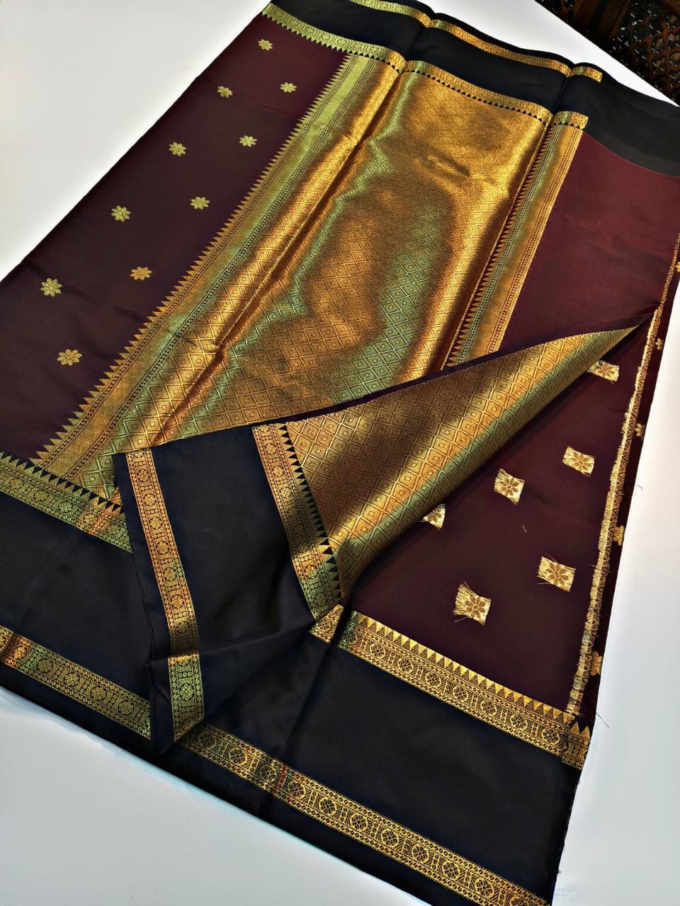 Semi Katan Silk Saree – 119 AED