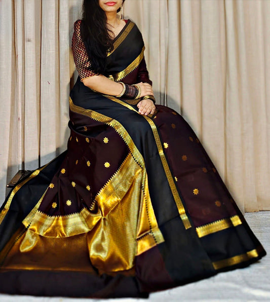 Semi Katan Silk Saree – 119 AED