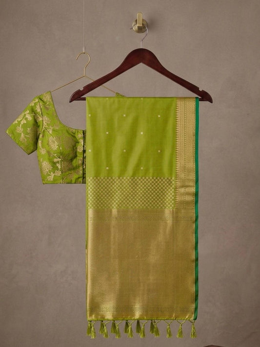 Soft Silk Saree with Rich Zari Weaving – 115 AED
