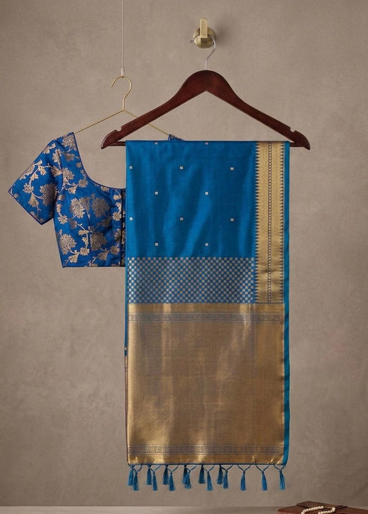 Soft Silk Saree with Rich Zari Weaving – 115 AED