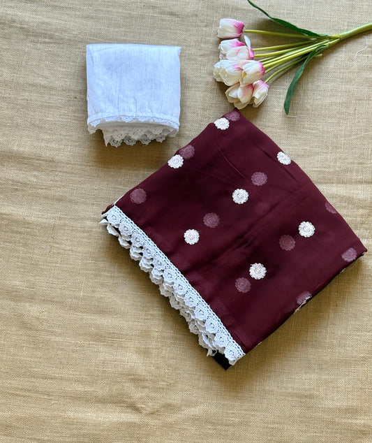 Georgette Embroidered Saree – 75 AED