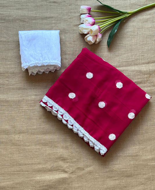 Georgette Embroidered Saree – 75 AED