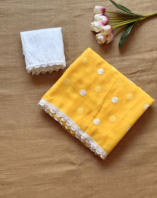 Georgette Embroidered Saree – 75 AED