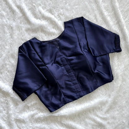 Soft Maslin Silk Elastic Stretchable Blouse – Plus Size – 50 AED