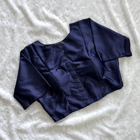 Soft Maslin Silk Elastic Stretchable Blouse – Plus Size – 50 AED