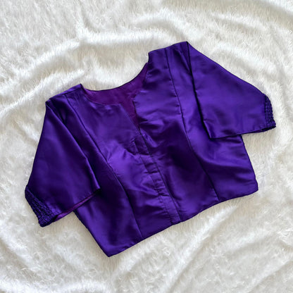 Soft Maslin Silk Elastic Stretchable Blouse – Plus Size – 50 AED