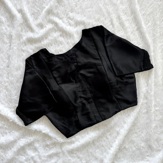 Soft Maslin Silk Elastic Stretchable Blouse – Plus Size – 50 AED