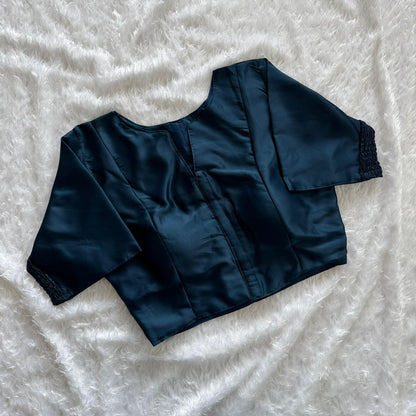 Soft Maslin Silk Elastic Stretchable Blouse – Plus Size – 50 AED