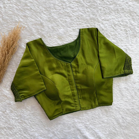 Soft Maslin Silk Side Elastic Stretchable Blouse Regular Size