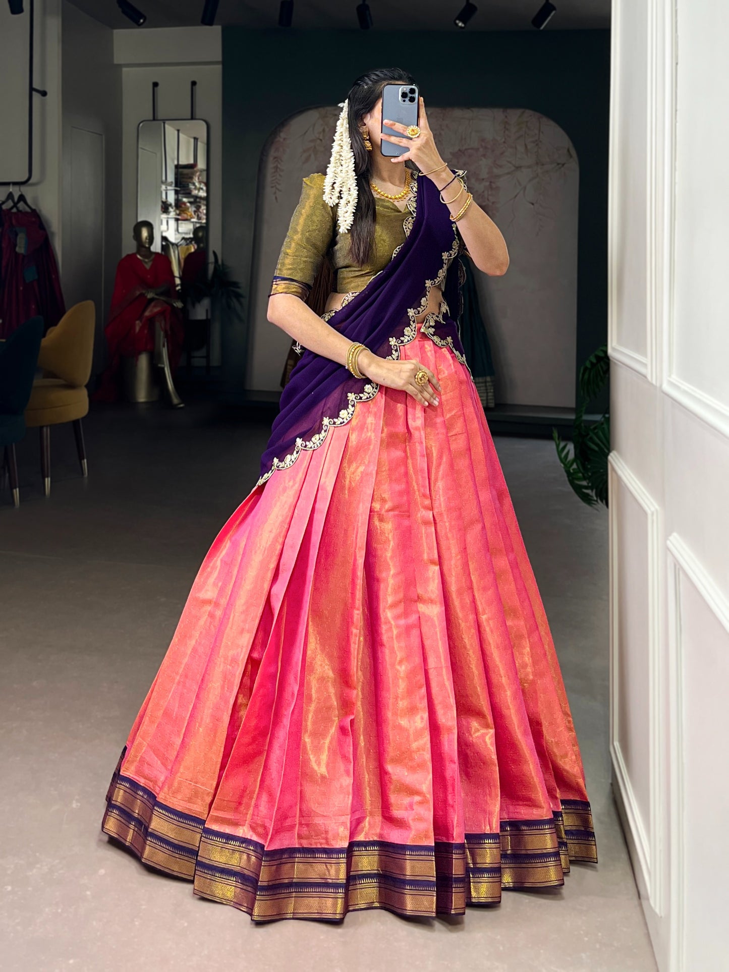 Readymade Dhavani Collections – 119 AED