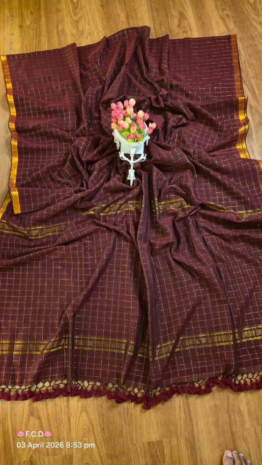 Soft 120 Count Mul Cotton Sarees – 79 AED