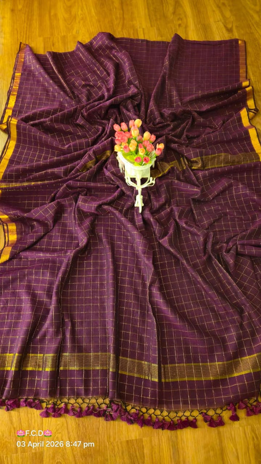 Soft 120 Count Mul Cotton Sarees – 79 AED