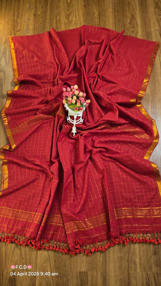Soft 120 Count Mul Cotton Sarees – 79 AED