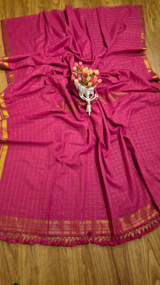 Soft 120 Count Mul Cotton Sarees – 79 AED