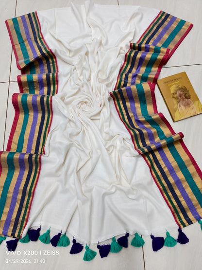 Soft 120 Count Mul Cotton Sarees – 79 AED