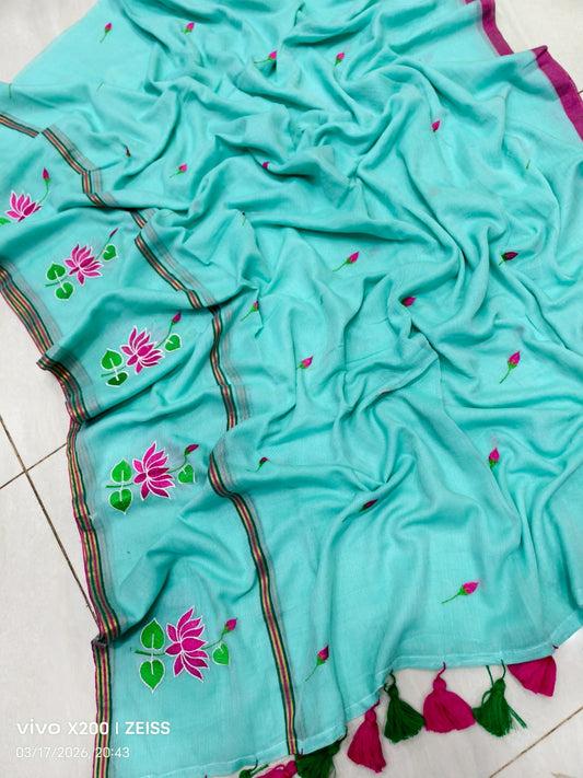 Soft 120 Count Mul Cotton Sarees – 99 AED