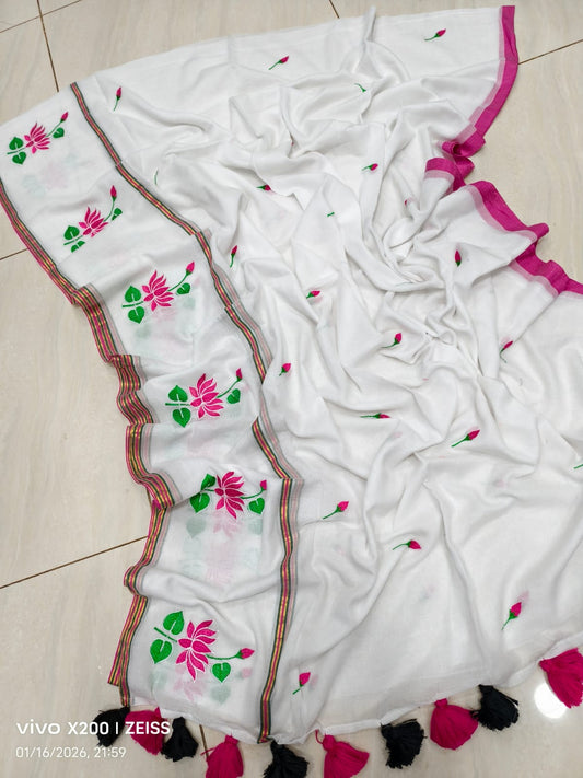 Soft 120 Count Mul Cotton Sarees – 99 AED