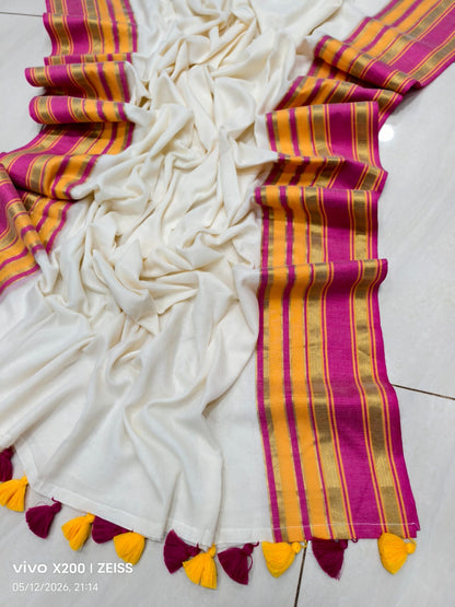 Soft 120 Count Mul Cotton Sarees – 79 AED