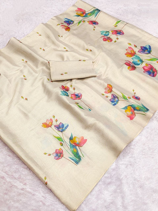 Linen Tissue Silk Sarees – 65 AED