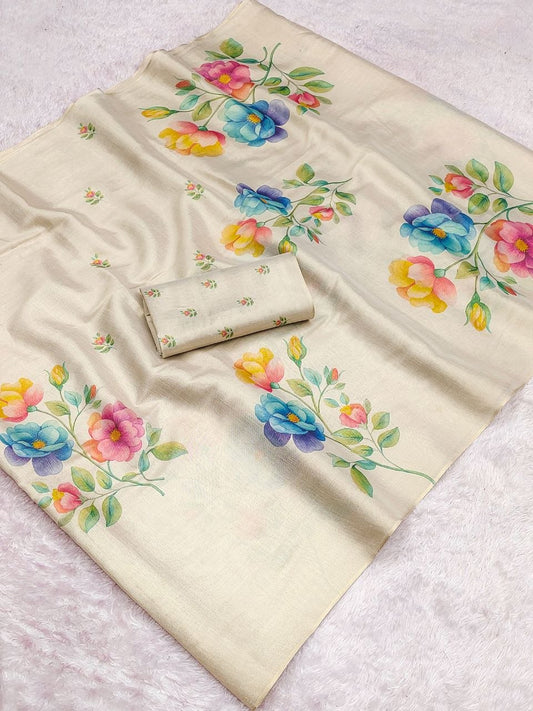 Linen Tissue Silk Sarees – 65 AED