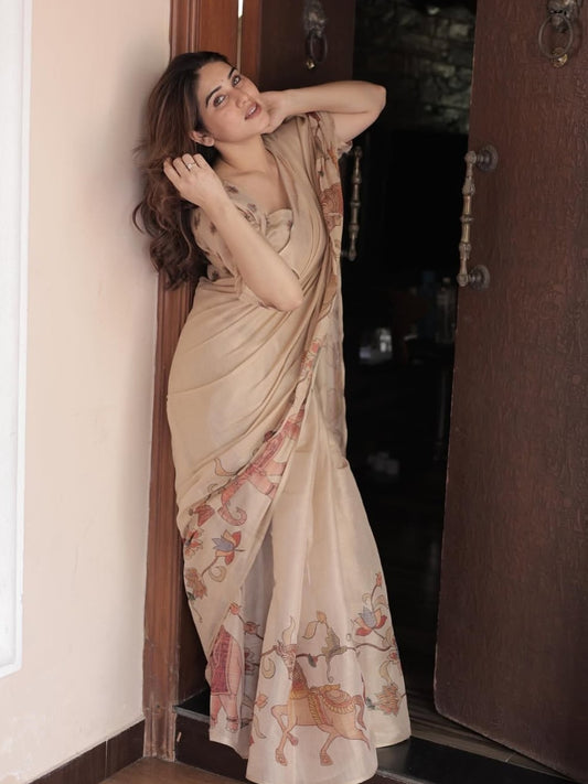 Linen Tissue Silk Sarees – 65 AED
