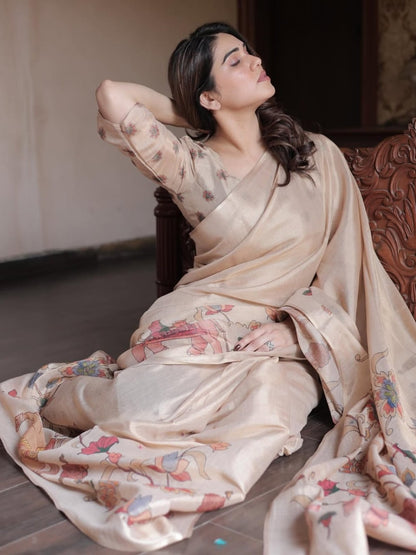 Linen Tissue Silk Sarees – 65 AED