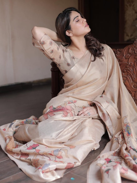 Linen Tissue Silk Sarees – 65 AED